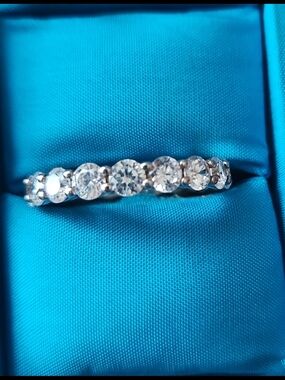 Tocara Sterling Silver Diami Diamond Eternity Band - White